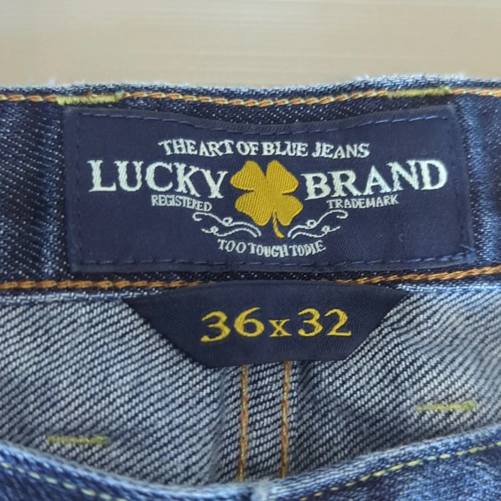Lucky Brand Men's 329 Classic Straight Leg Dark Wash Denim Jeans Size 36W x 32L